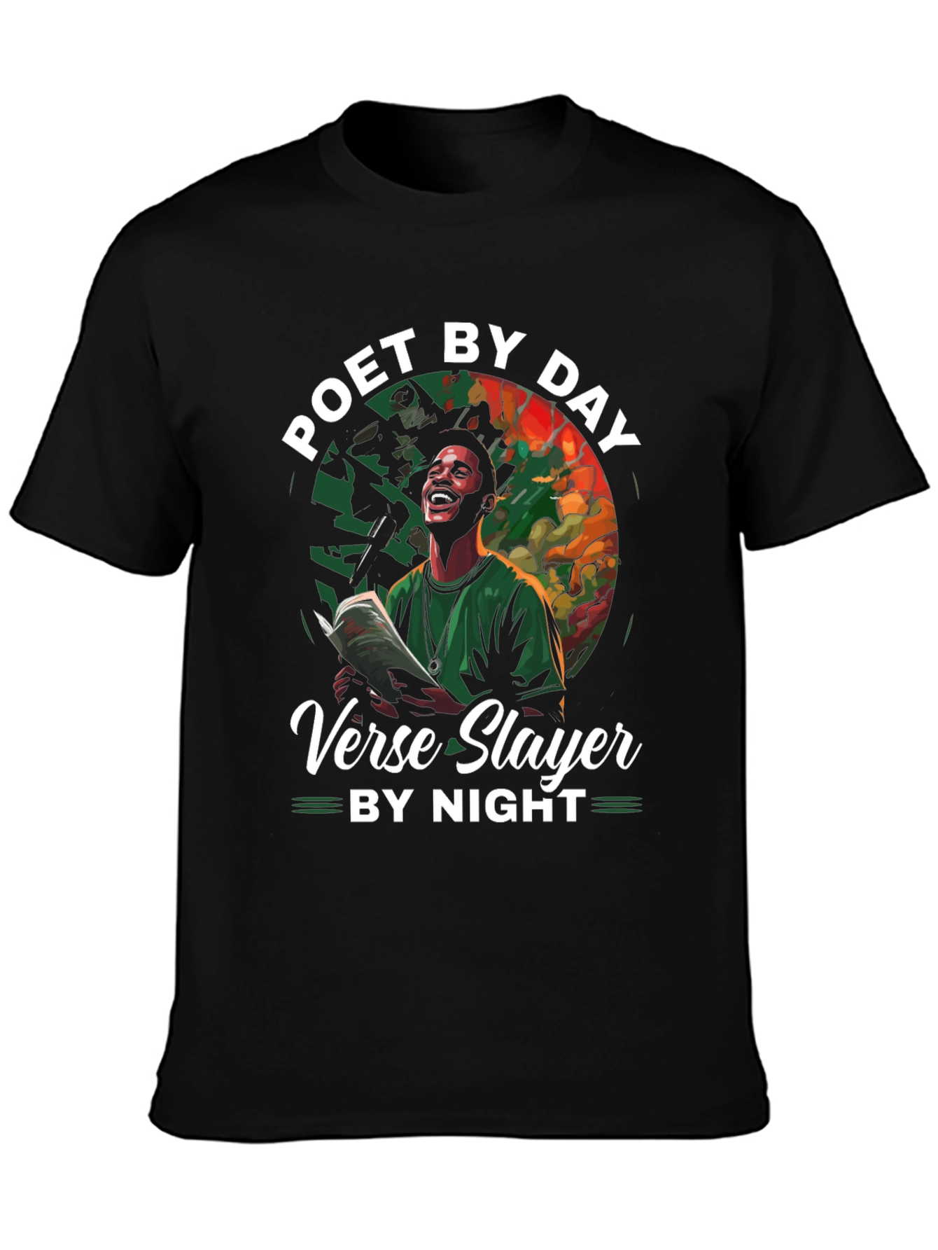 Poet by Day Verse Slayer by Night Graphic Tee