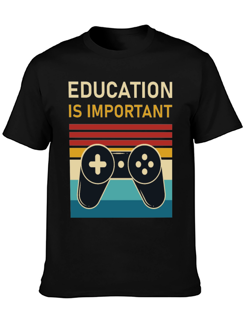 Education is Important Retro Gamer T-Shirt