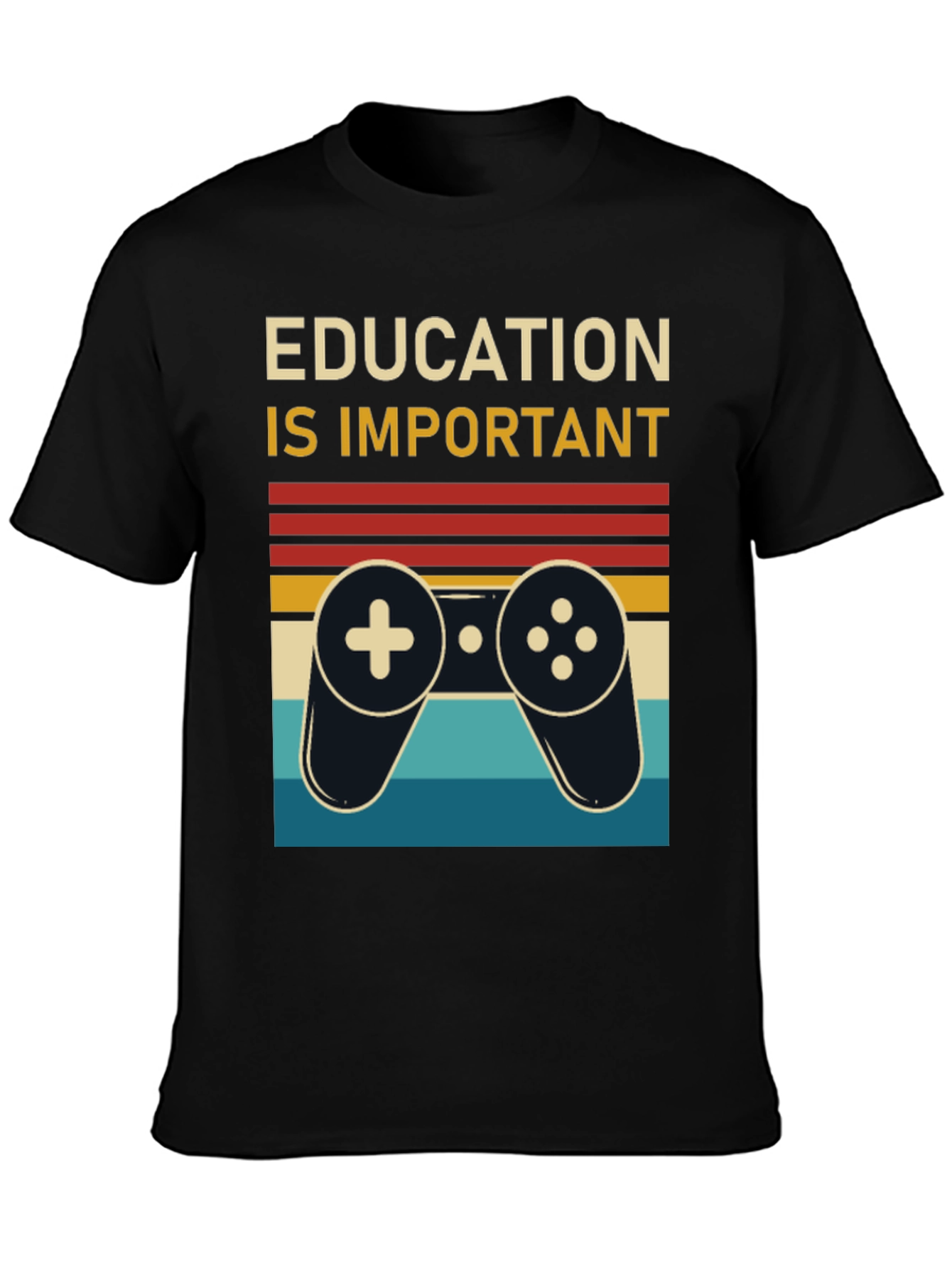 Education is Important Retro Gamer T-Shirt