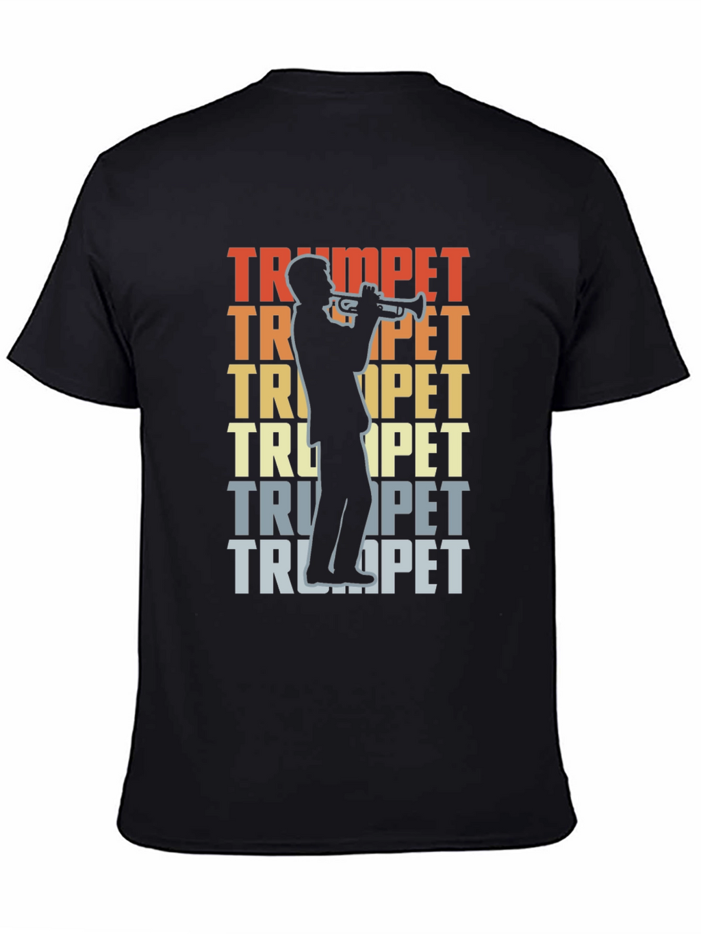 Trumpet Player Graphic T-Shirt - Retro Music Tee