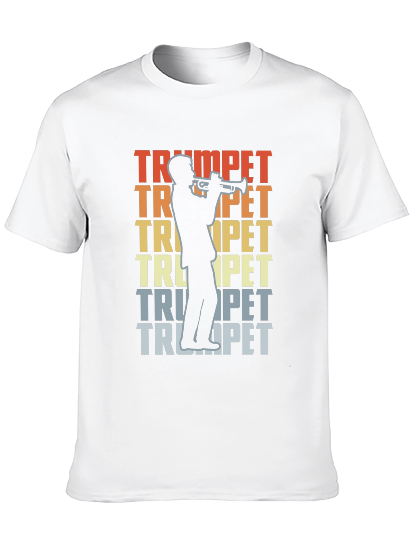 Trumpet Player Graphic T-Shirt - Retro Music Tee