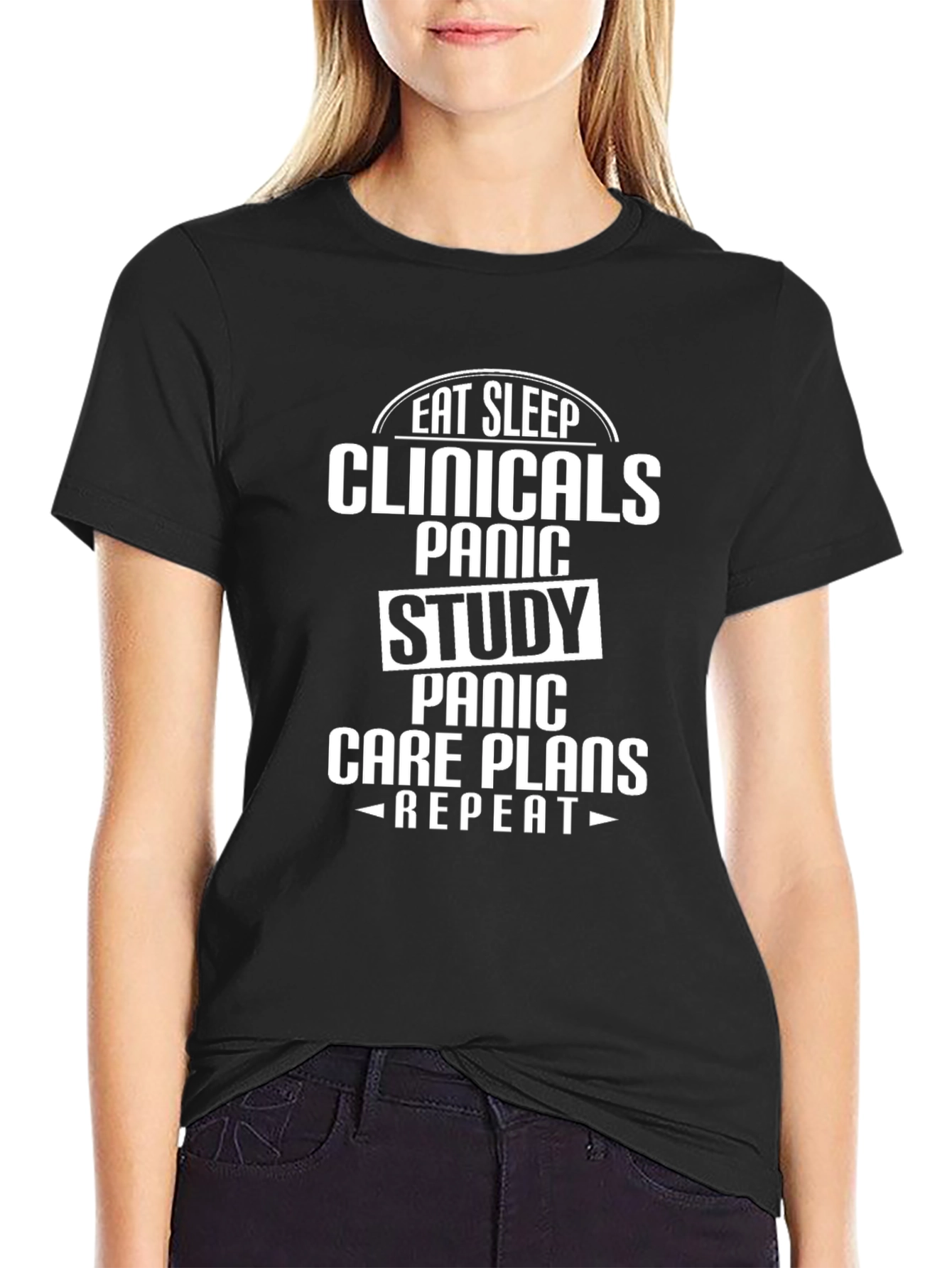 Eat Sleep Clinicals Funny Nurse T-Shirt