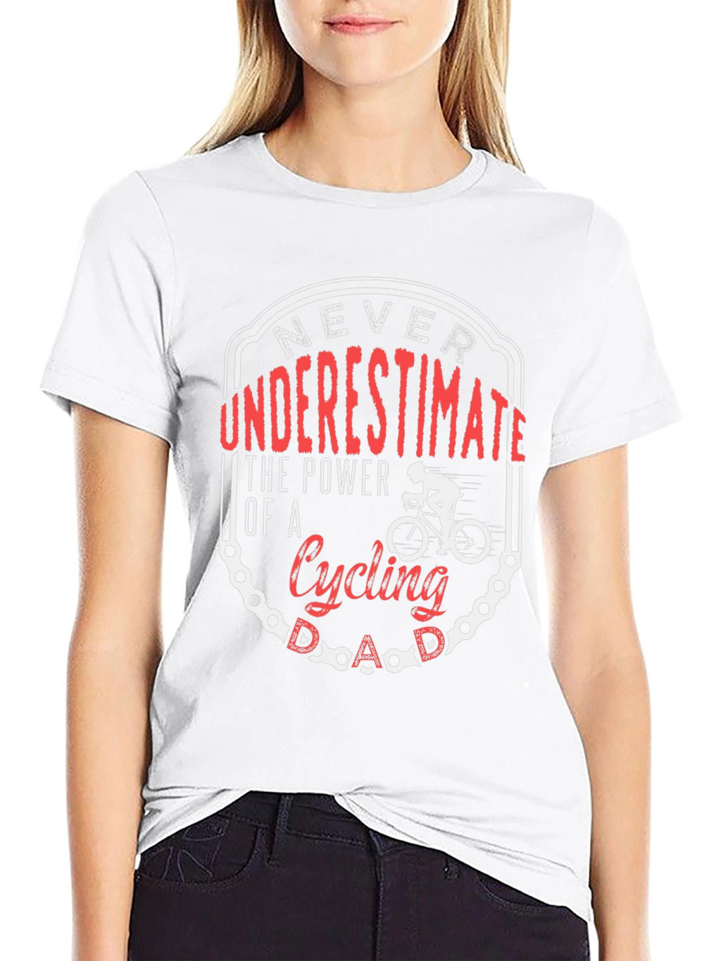 Cycling Dad T-Shirt: Never Underestimate the Power!