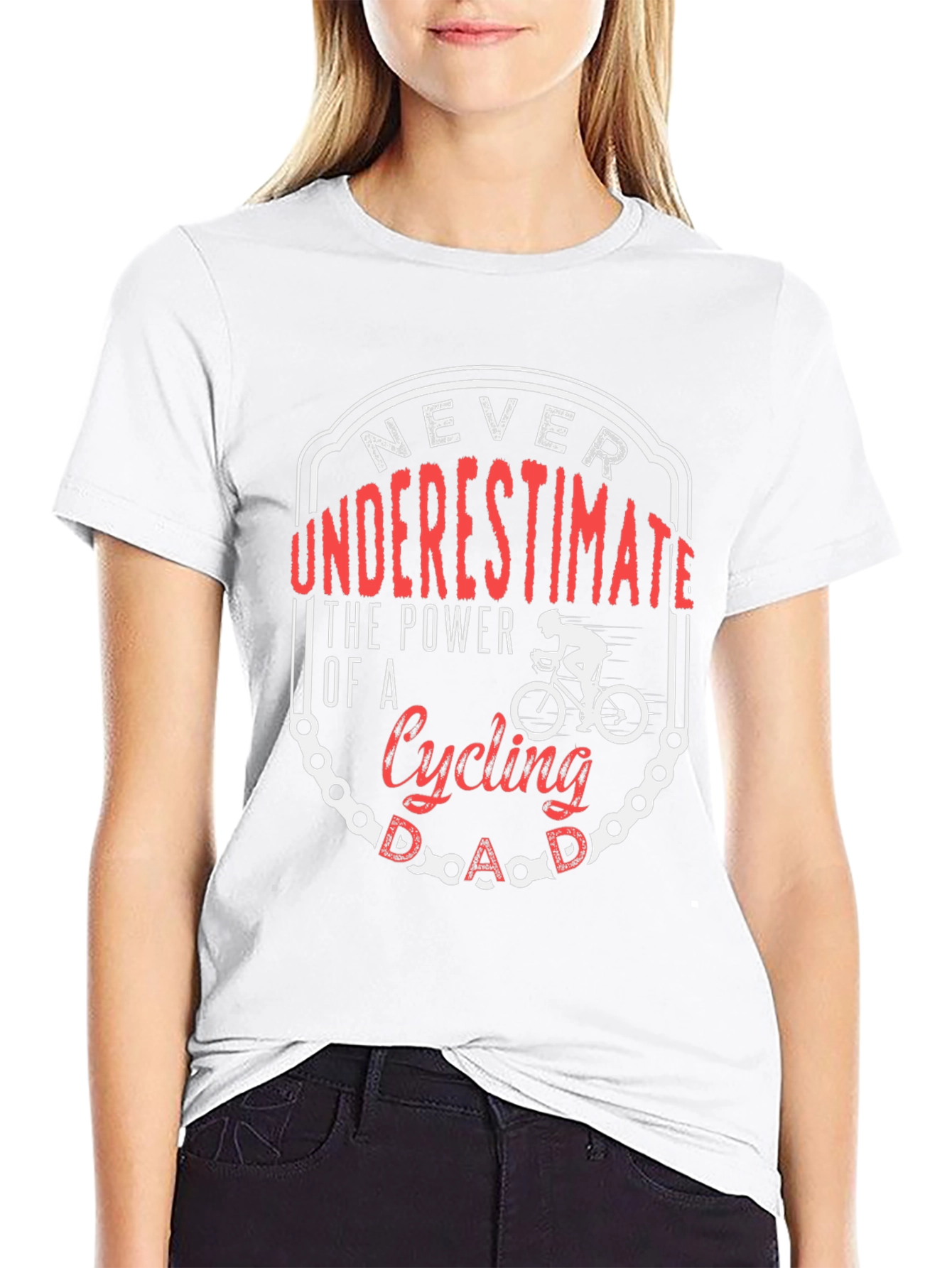 Cycling Dad T-Shirt: Never Underestimate the Power!