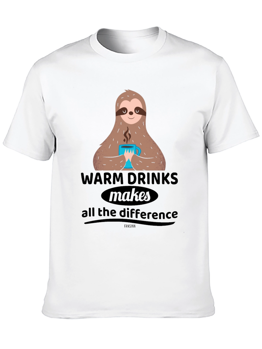 Sloth Warm Drinks Graphic Tee