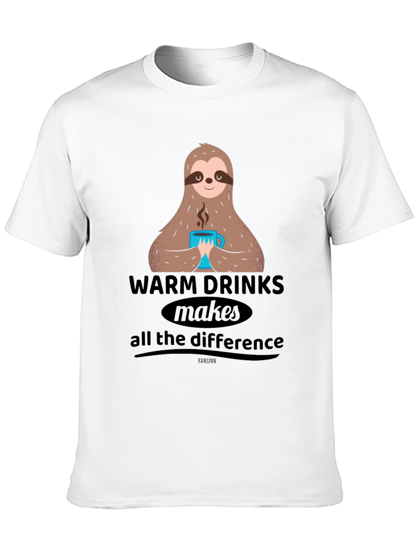 Sloth Warm Drinks Graphic Tee