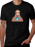 Sloth Warm Drinks Graphic Tee