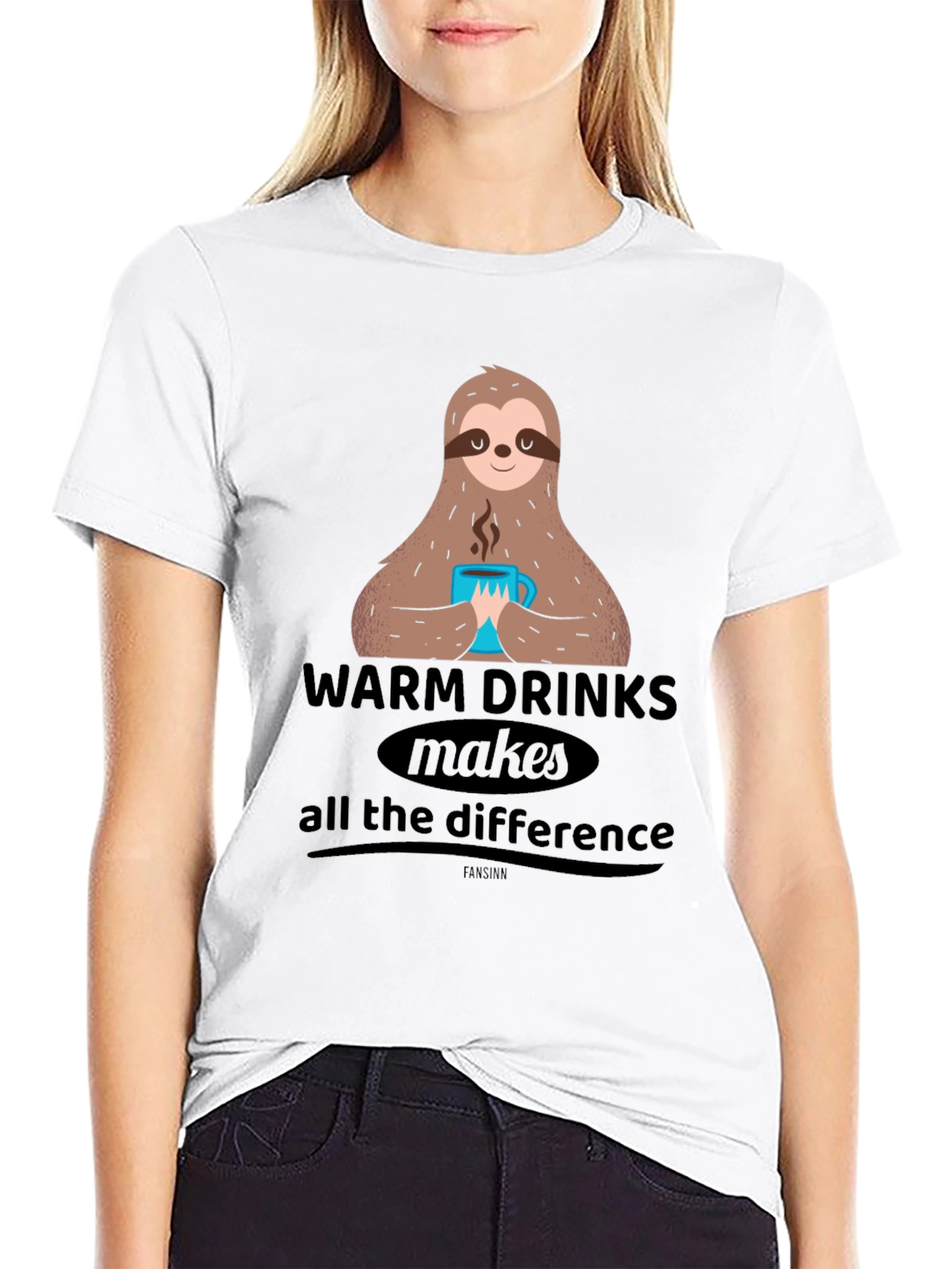 Sloth Warm Drinks Graphic Tee