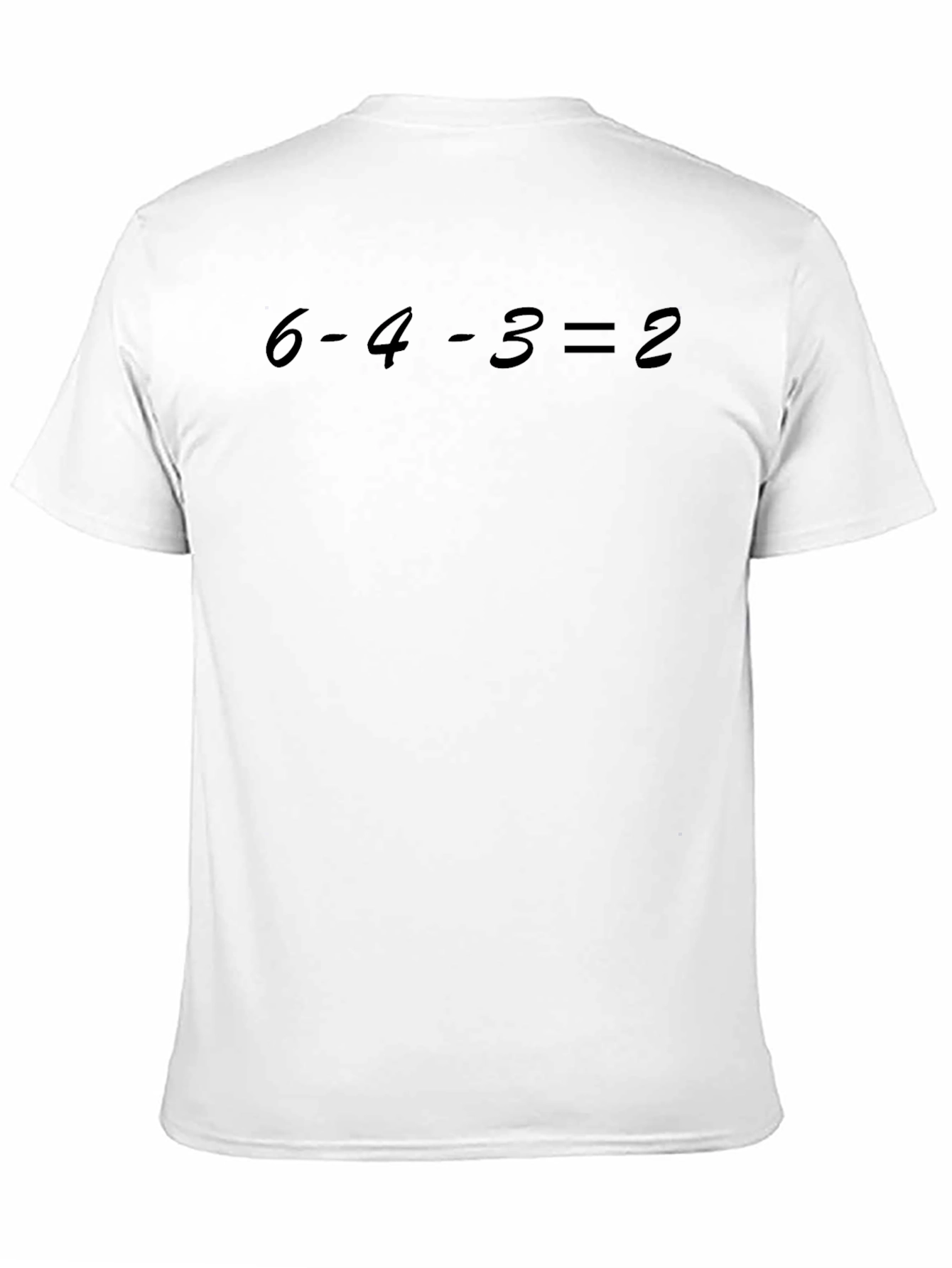 Baseball T-Shirt: 6-4-3 = 2 Design