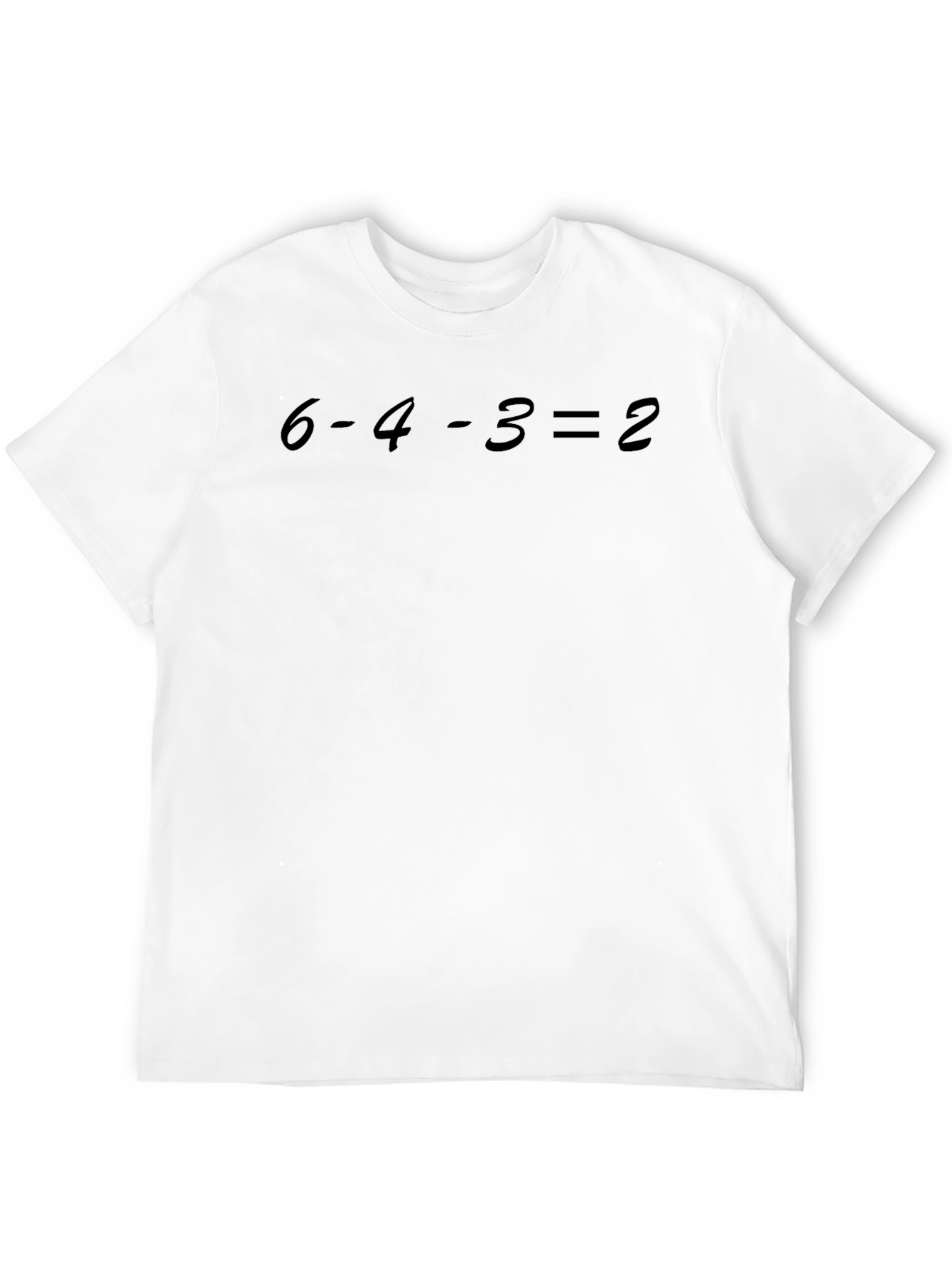 Baseball T-Shirt: 6-4-3 = 2 Design