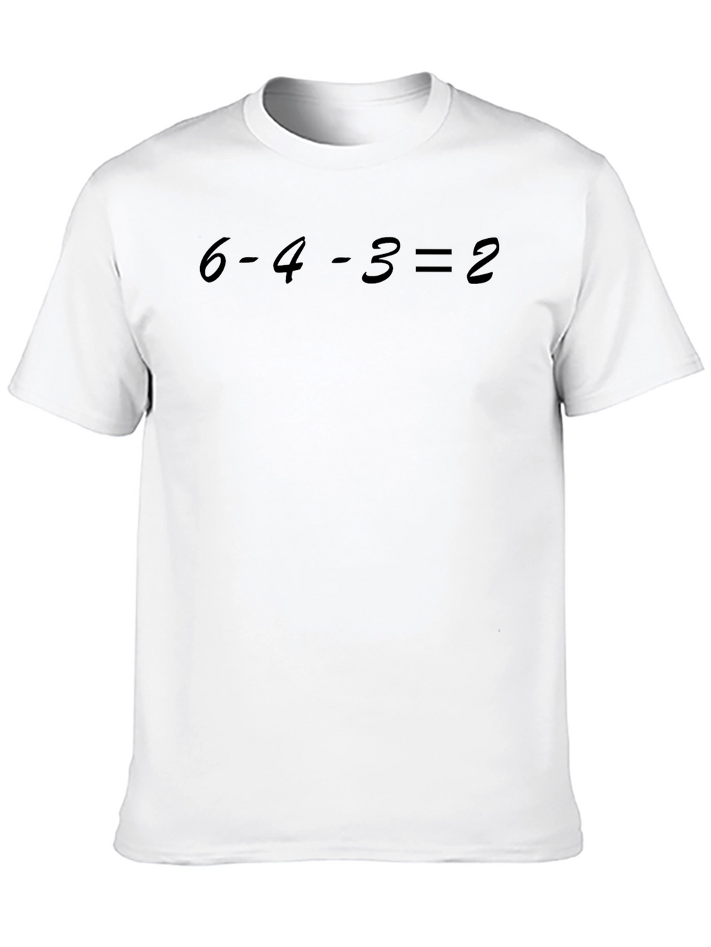 Baseball T-Shirt: 6-4-3 = 2 Design