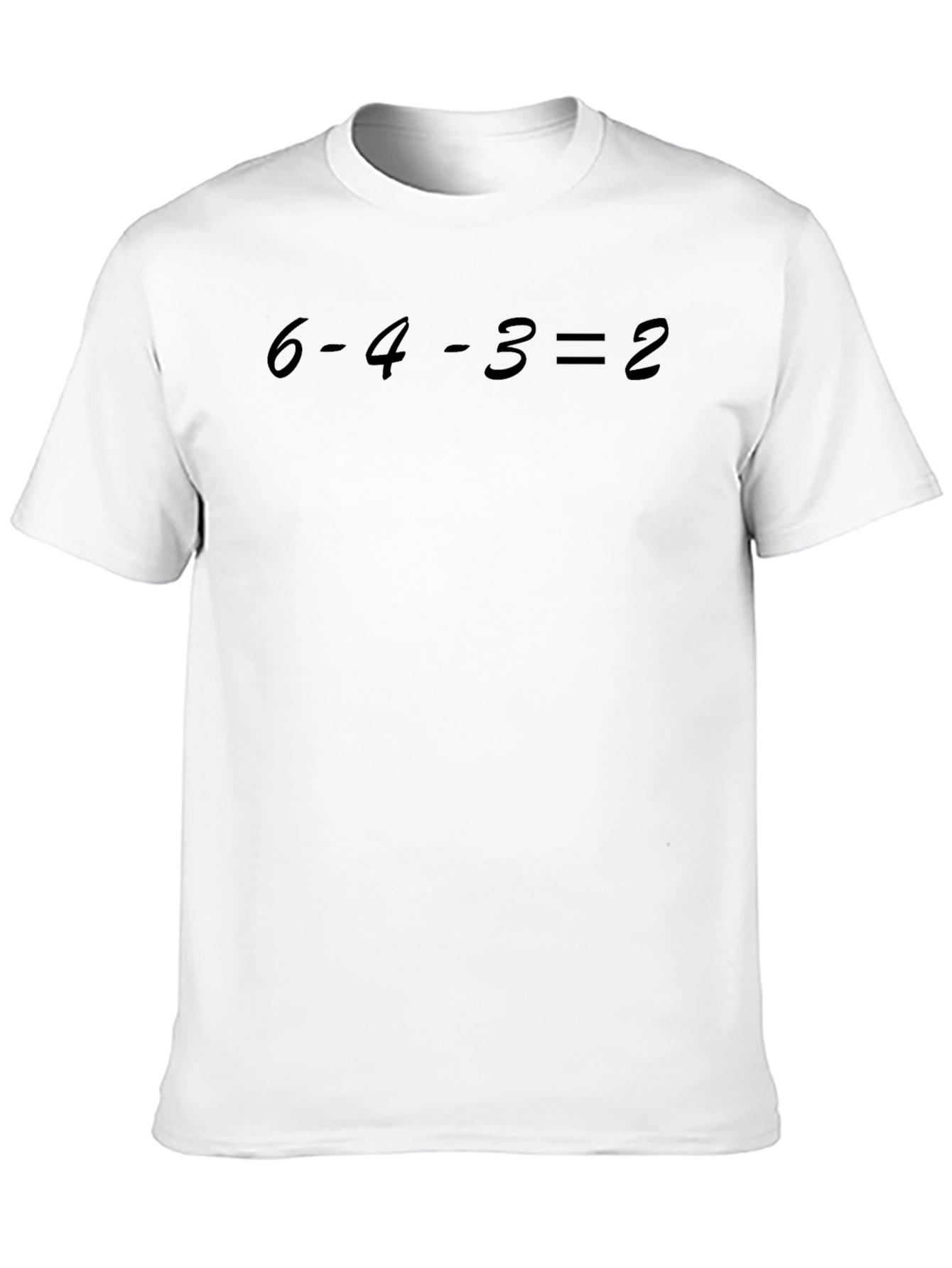 Baseball T-Shirt: 6-4-3 = 2 Design