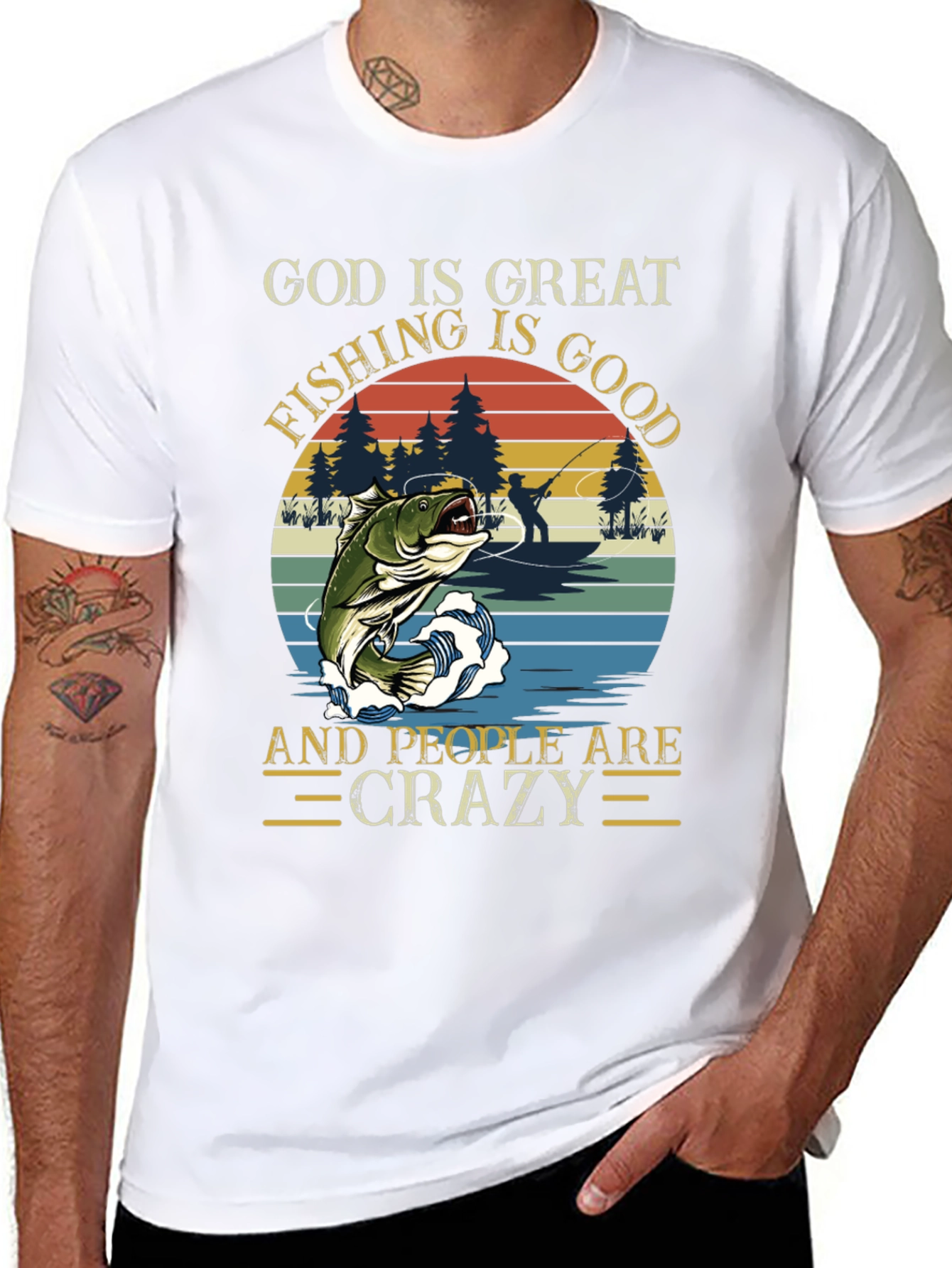 God Is Great Fishing T-Shirt