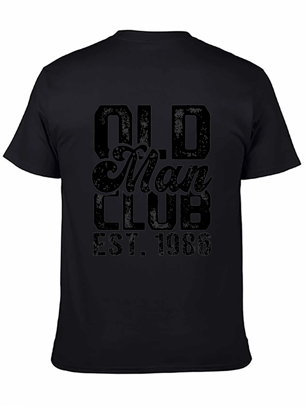 Old Man Club EST. 1986 Black Graphic T-Shirt