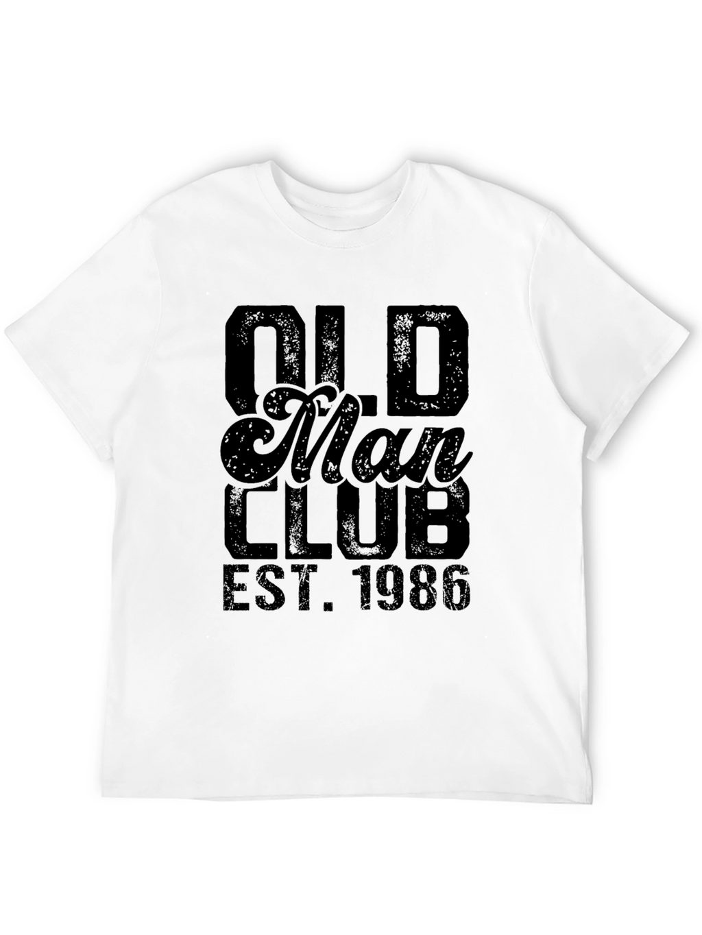 Old Man Club EST. 1986 Black Graphic T-Shirt