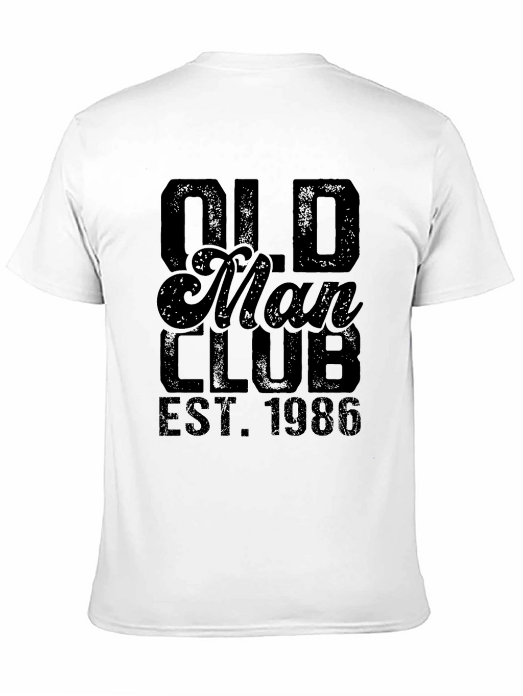 Old Man Club EST. 1986 Black Graphic T-Shirt