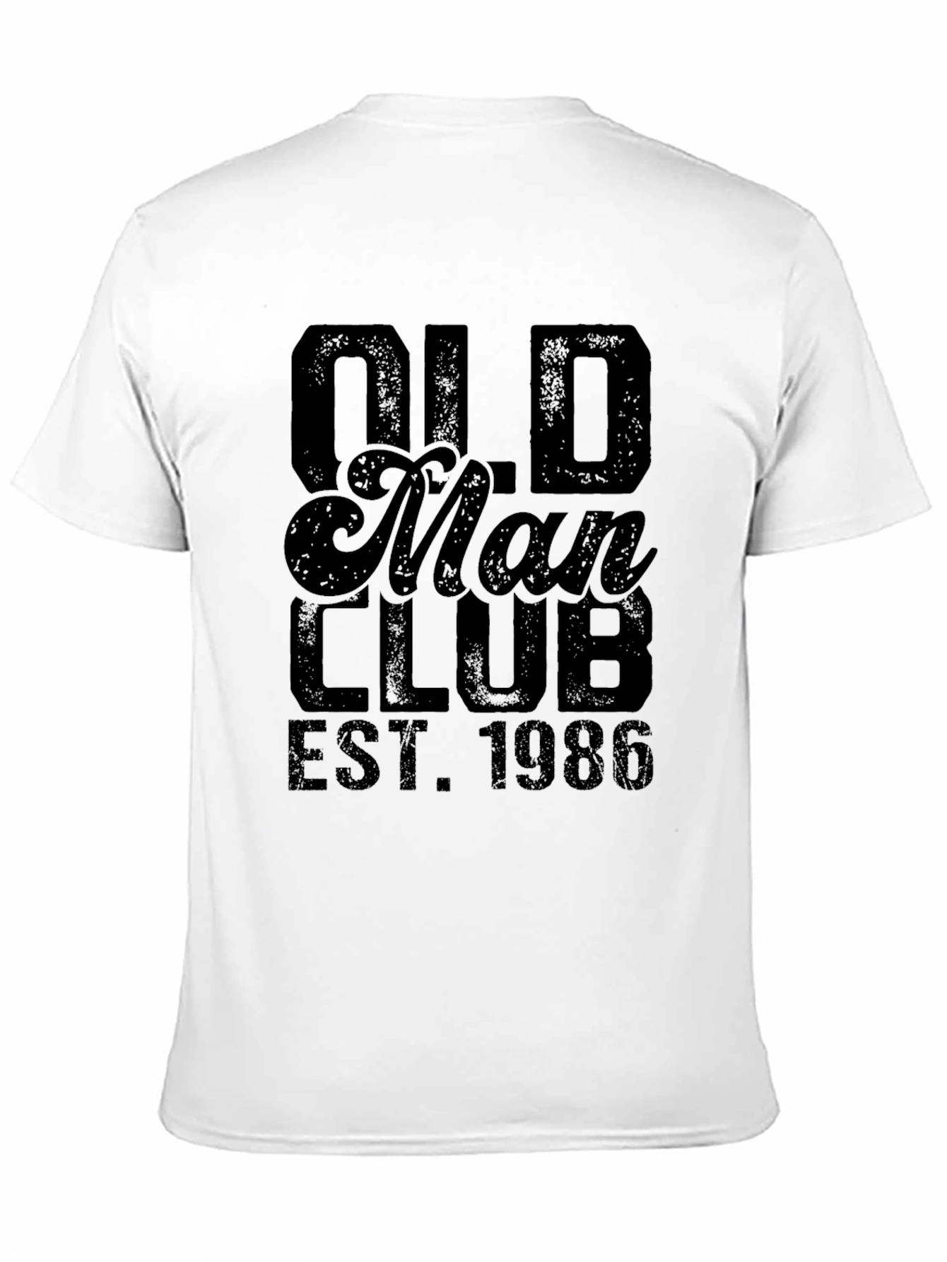 Old Man Club EST. 1986 Black Graphic T-Shirt