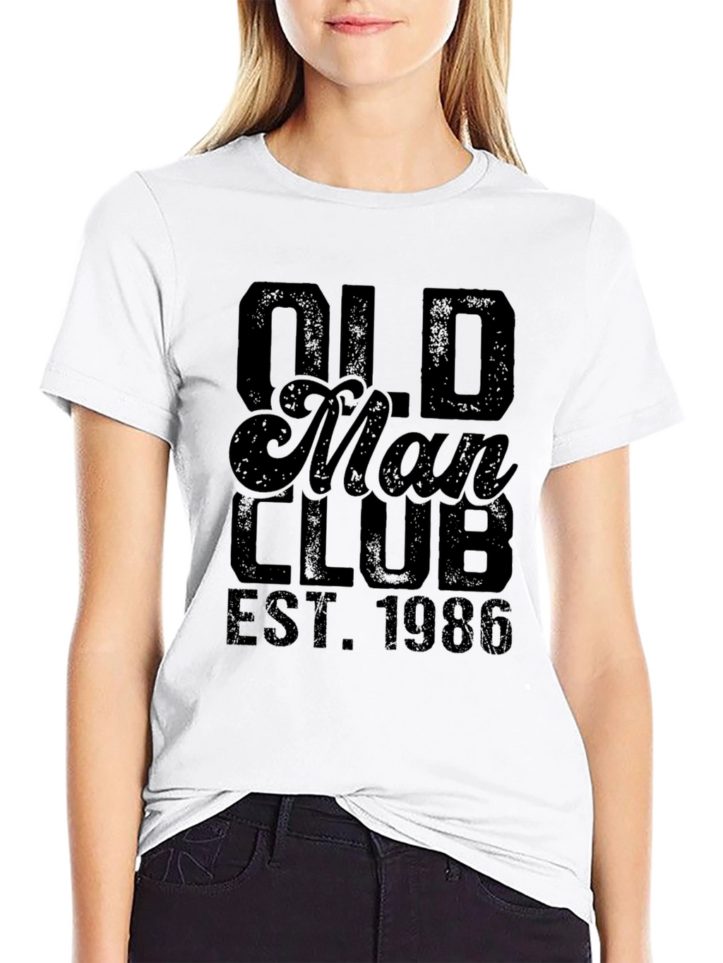 Old Man Club EST. 1986 Black Graphic T-Shirt
