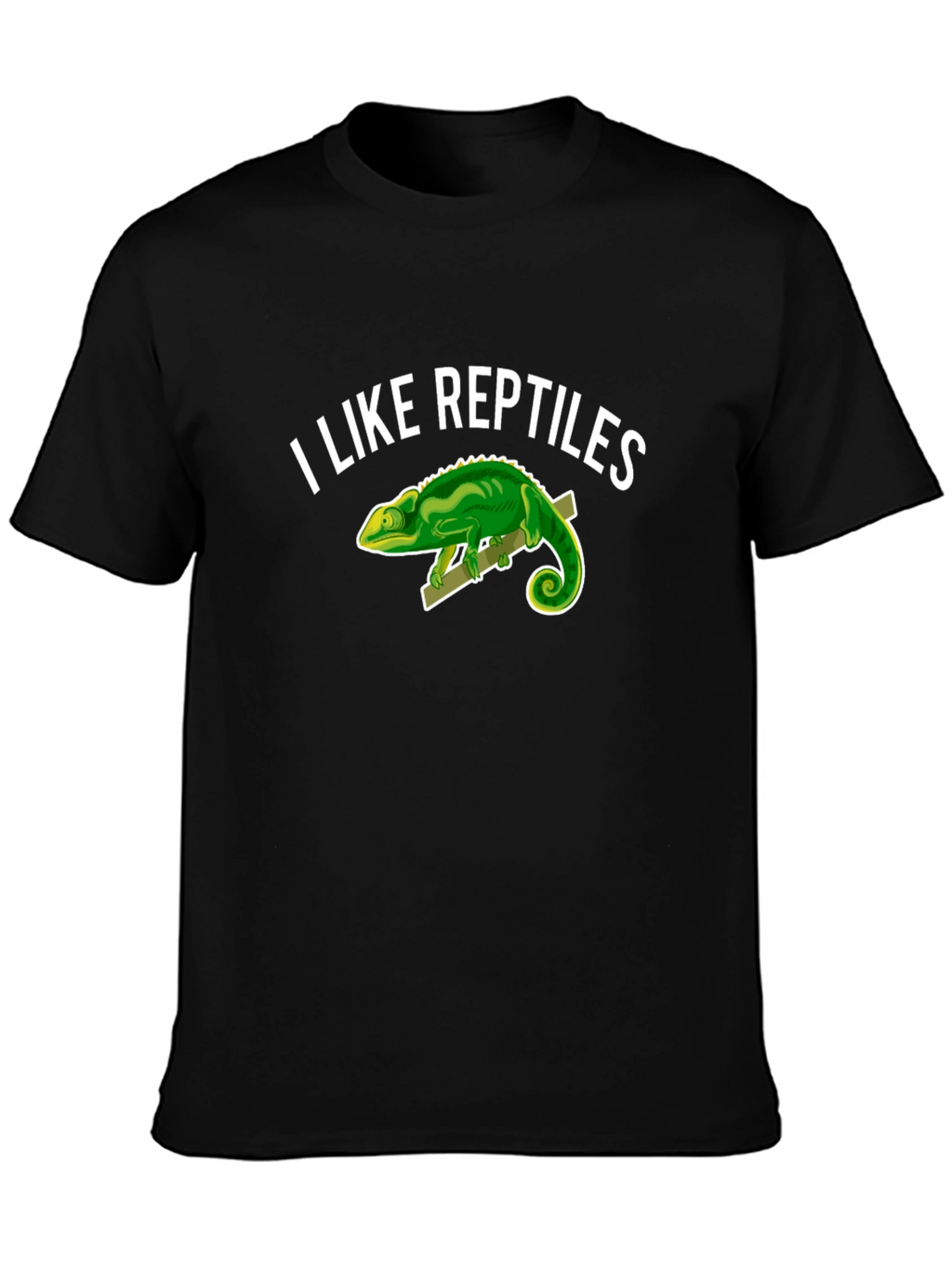 I Like Reptiles T-Shirt - Novelty Chameleon Graphic Tee