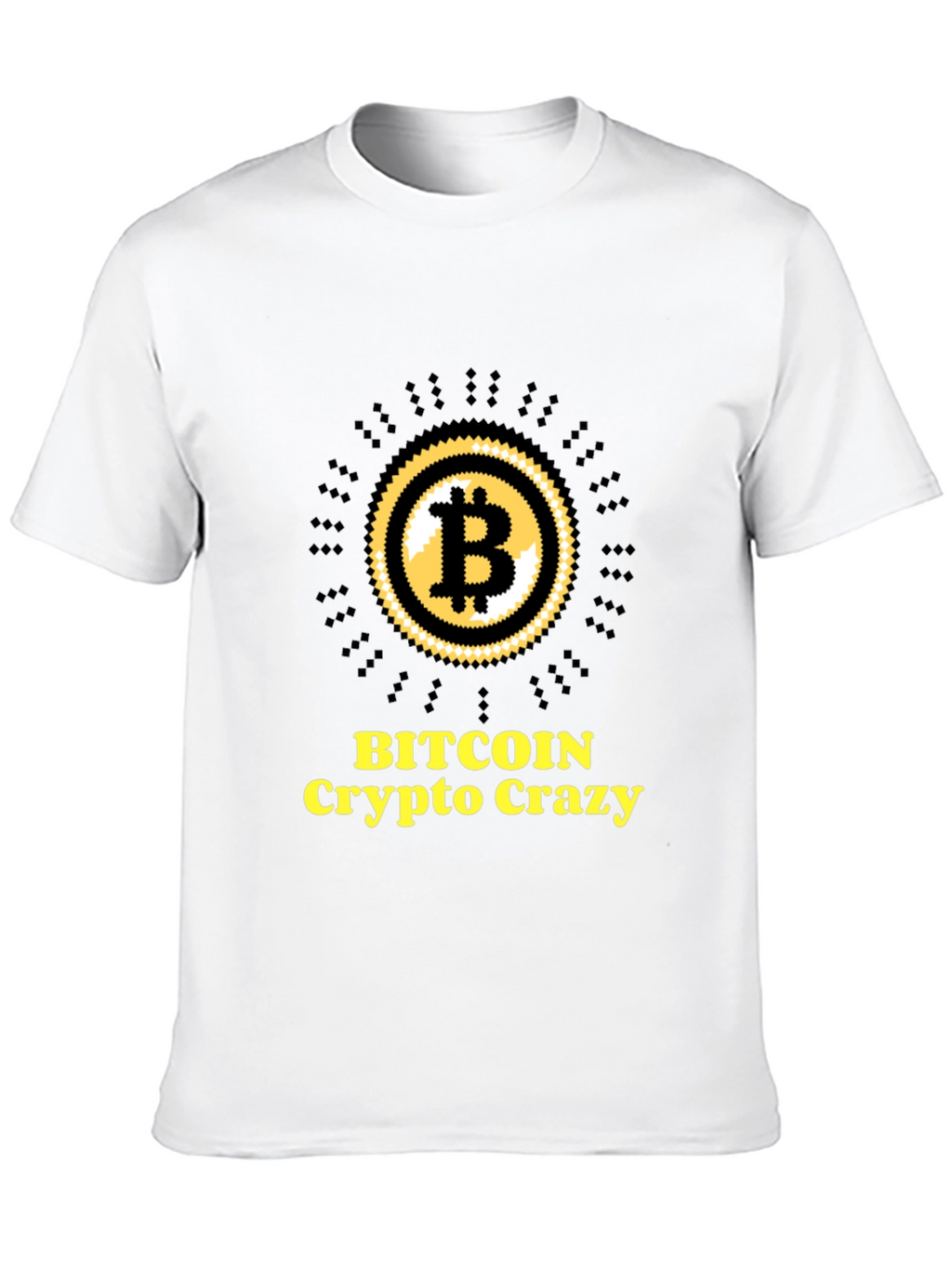 Bitcoin Crypto Crazy Black Graphic Tee