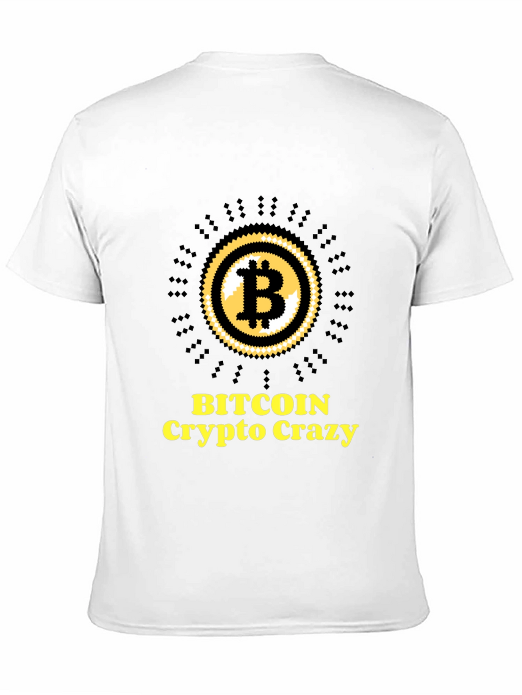 Bitcoin Crypto Crazy Black Graphic Tee