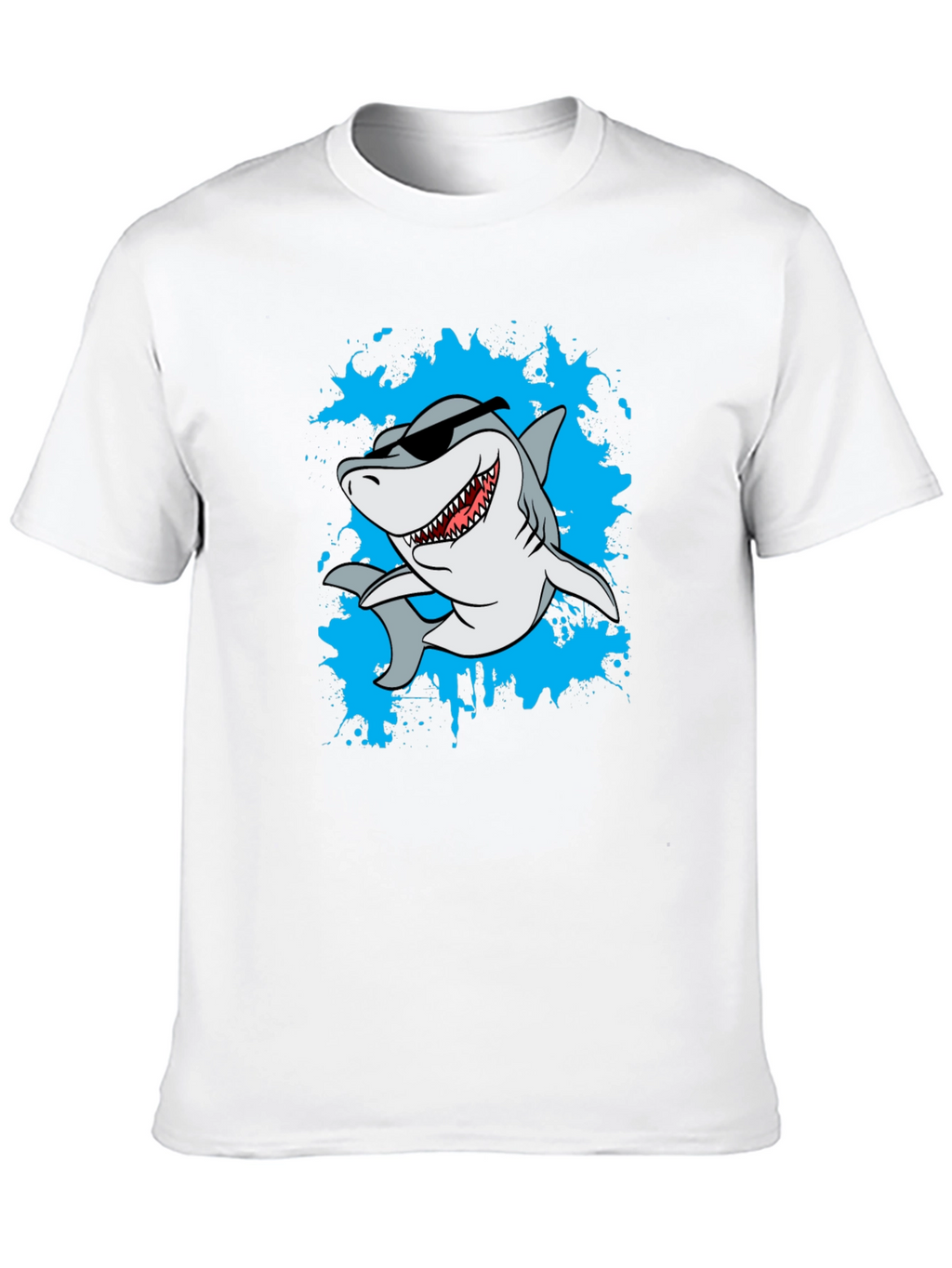 Cool Shark Graphic T-Shirt - Black