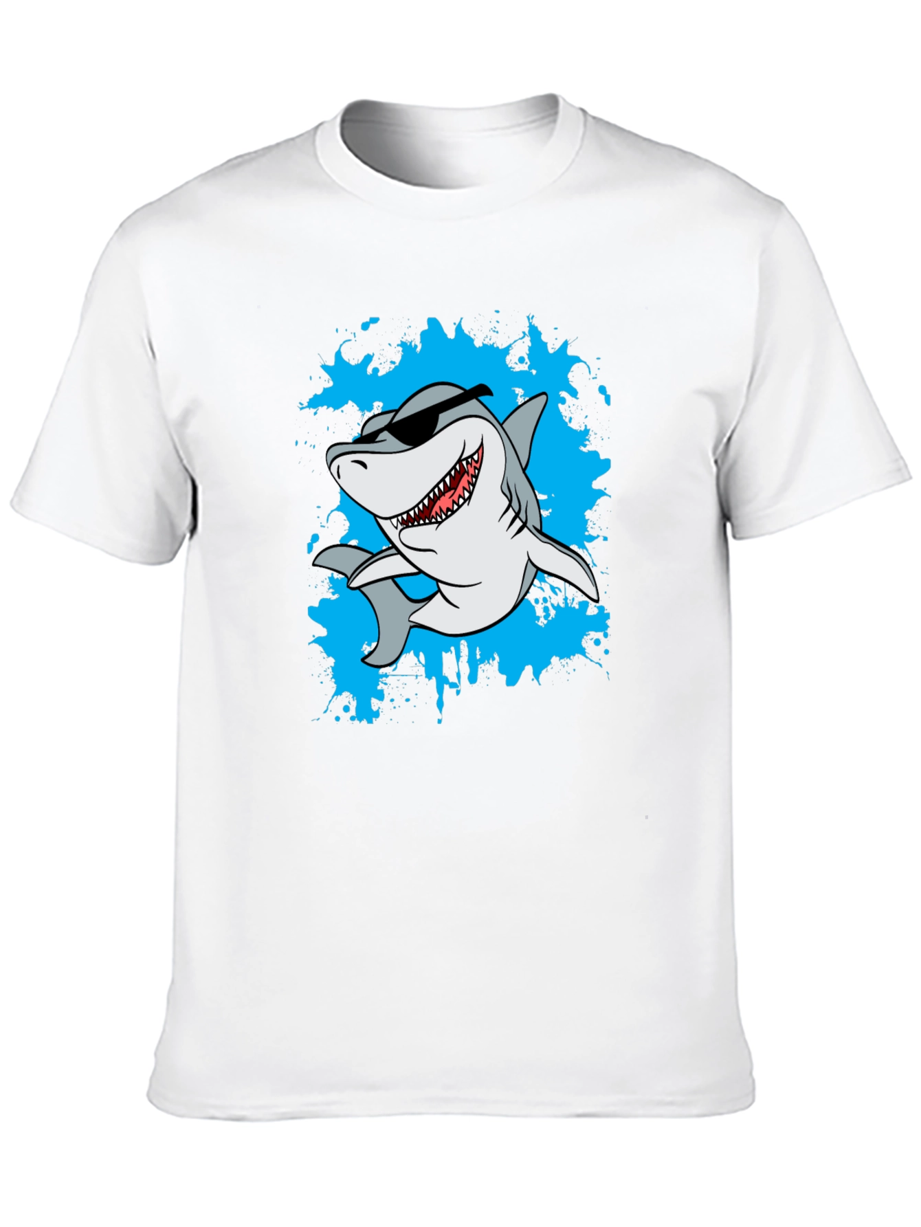 Cool Shark Graphic T-Shirt - Black