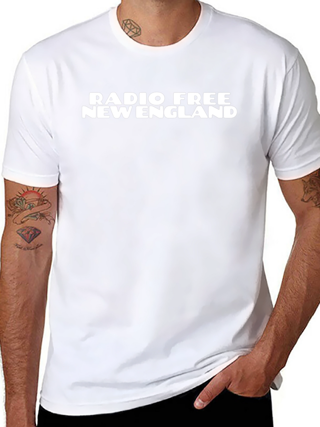 Radio Free New England Black T-Shirt