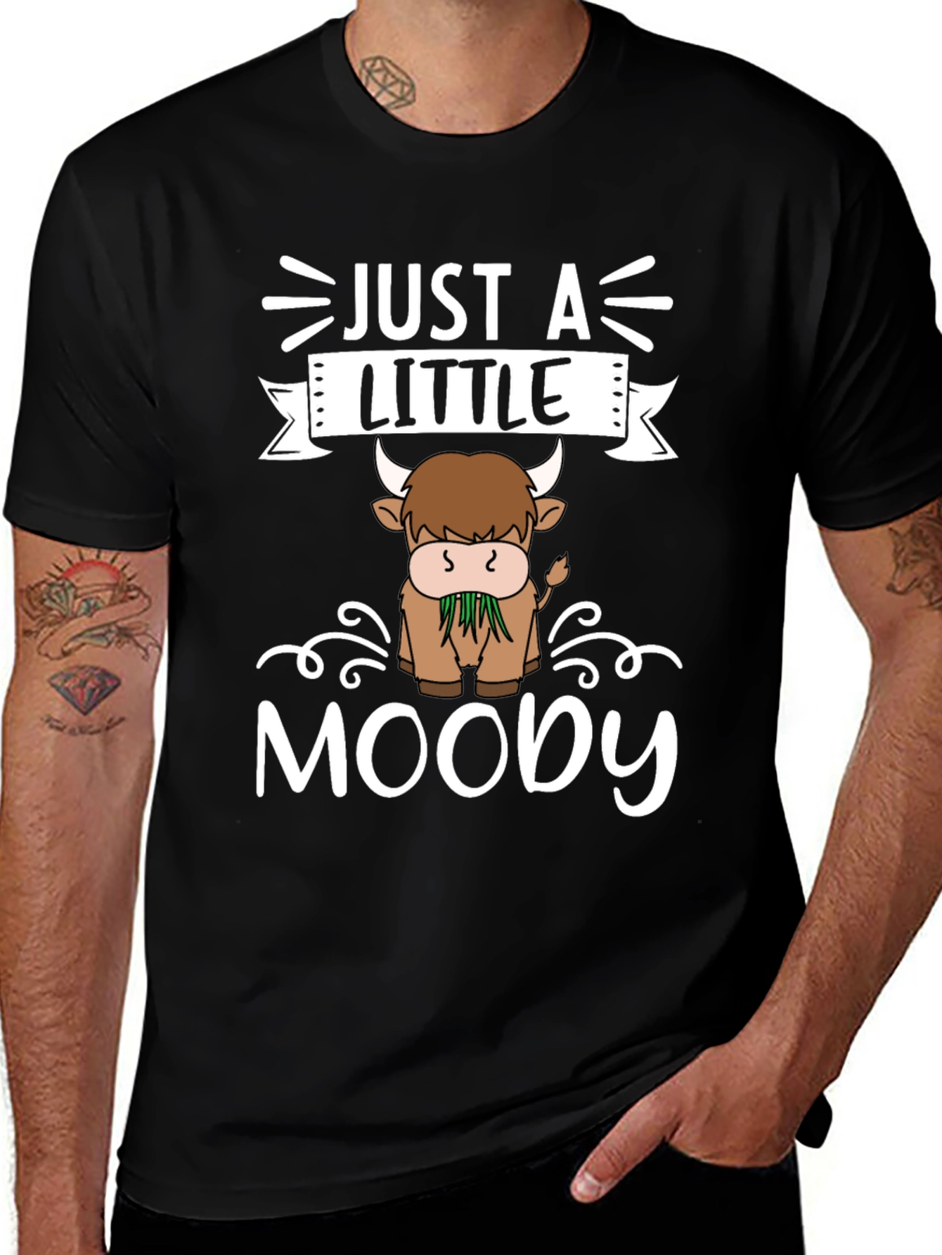 Just a Little Moody Highland Cow T-Shirt