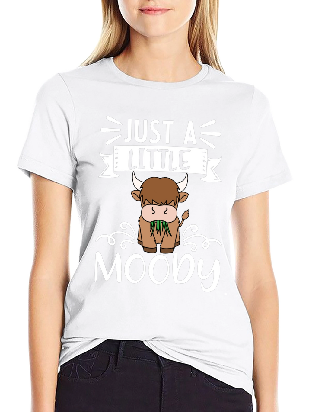 Just a Little Moody Highland Cow T-Shirt