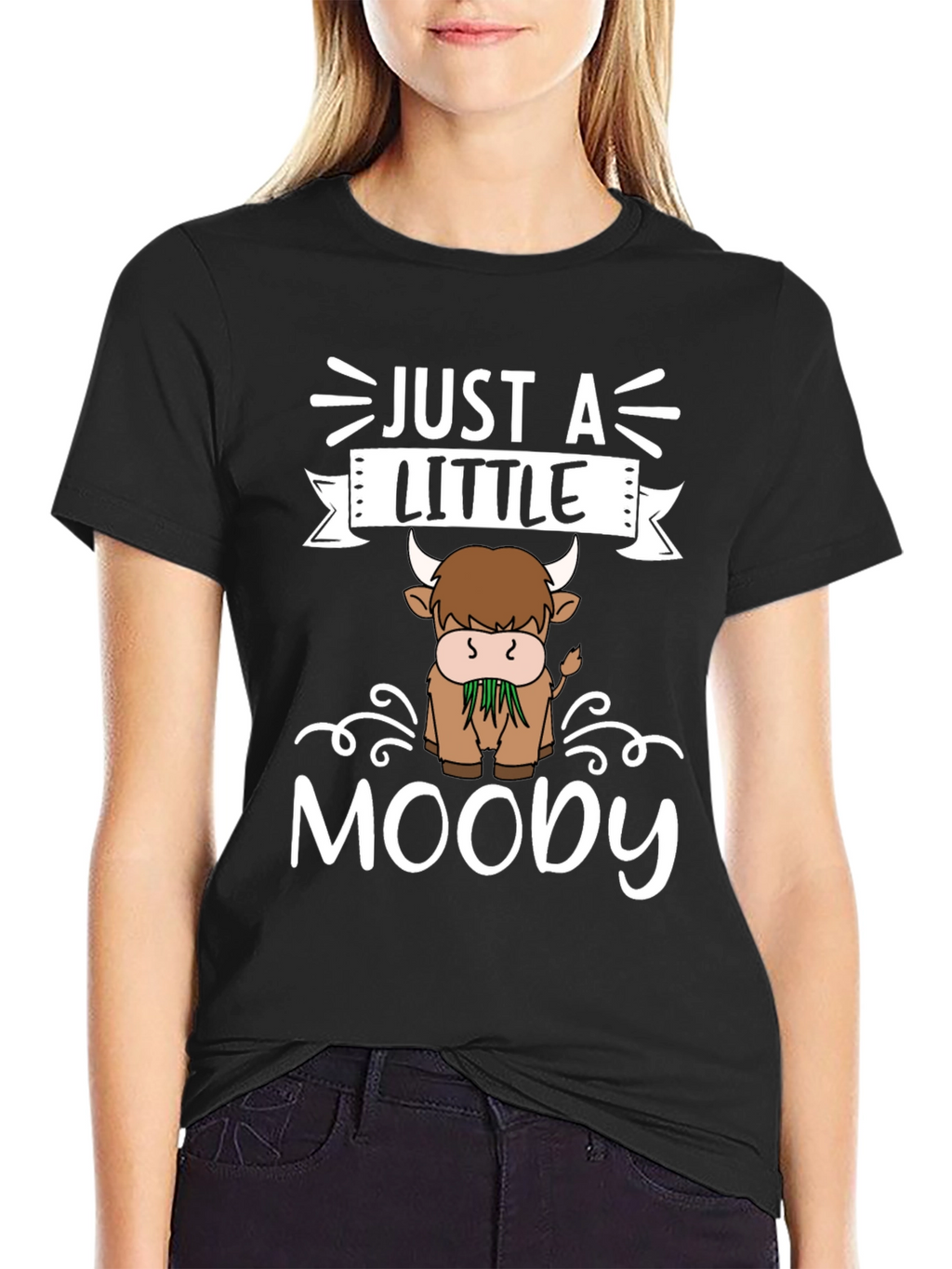 Just a Little Moody Highland Cow T-Shirt