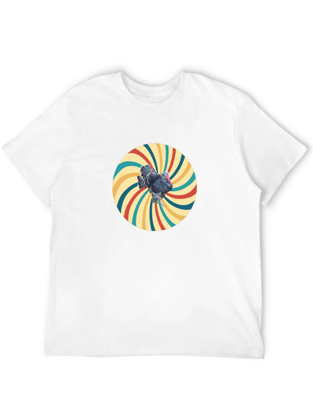 Retro Turkey Graphic Tee - Cool Bird Design