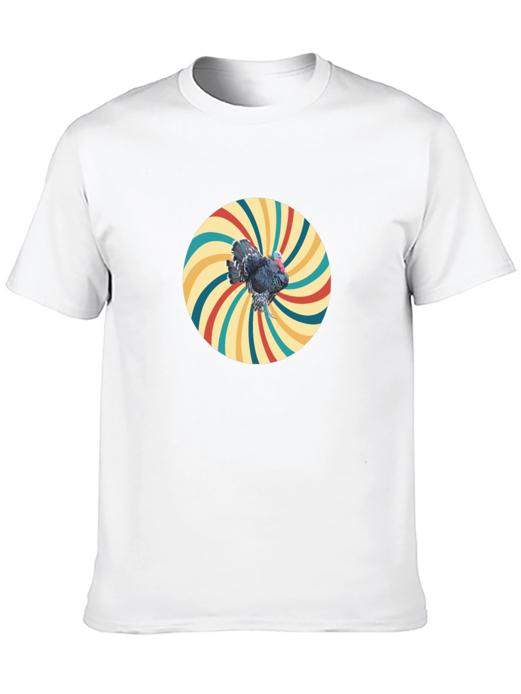 Retro Turkey Graphic Tee - Cool Bird Design