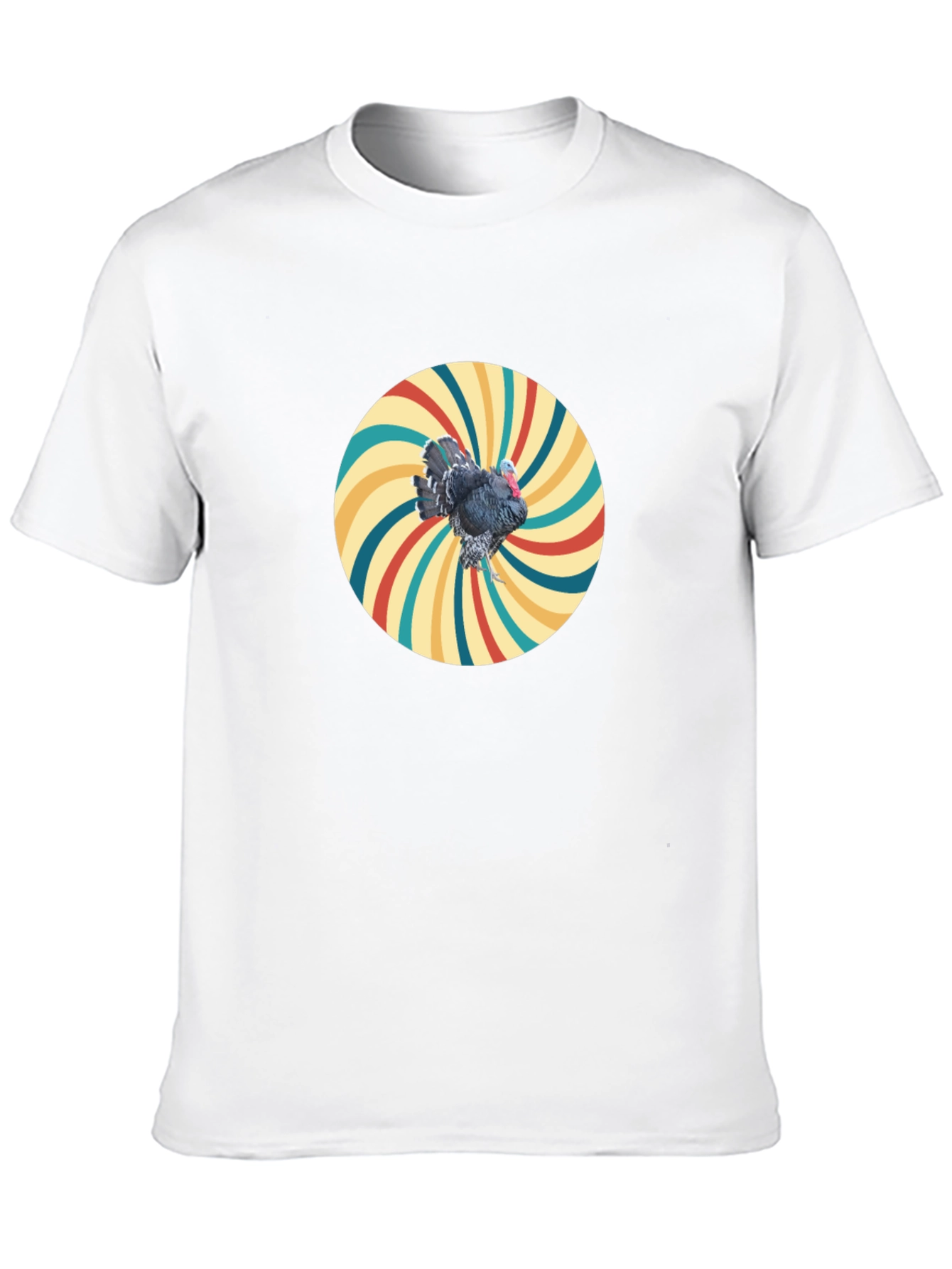 Retro Turkey Graphic Tee - Cool Bird Design