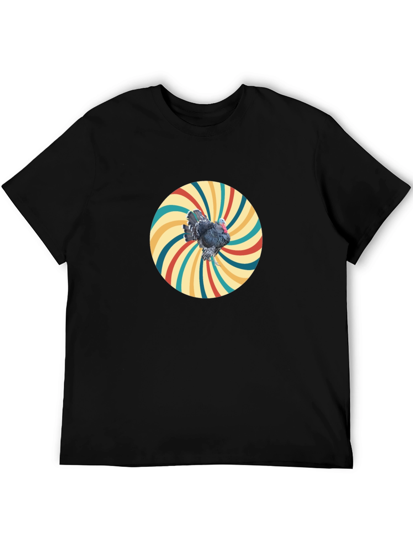 Retro Turkey Graphic Tee - Cool Bird Design