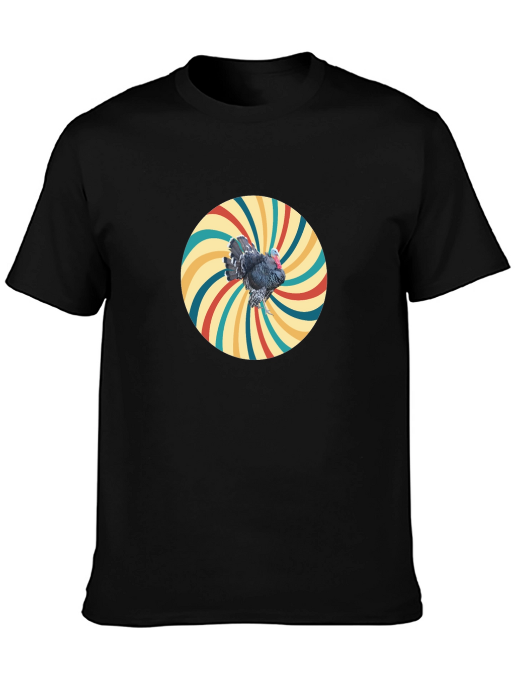 Retro Turkey Graphic Tee - Cool Bird Design