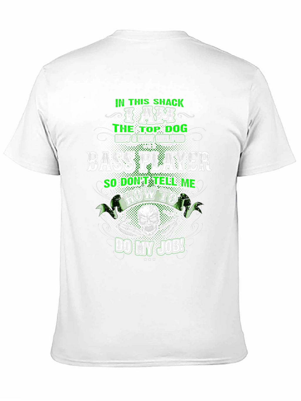 Bass Player T-Shirt - Top Dog Design