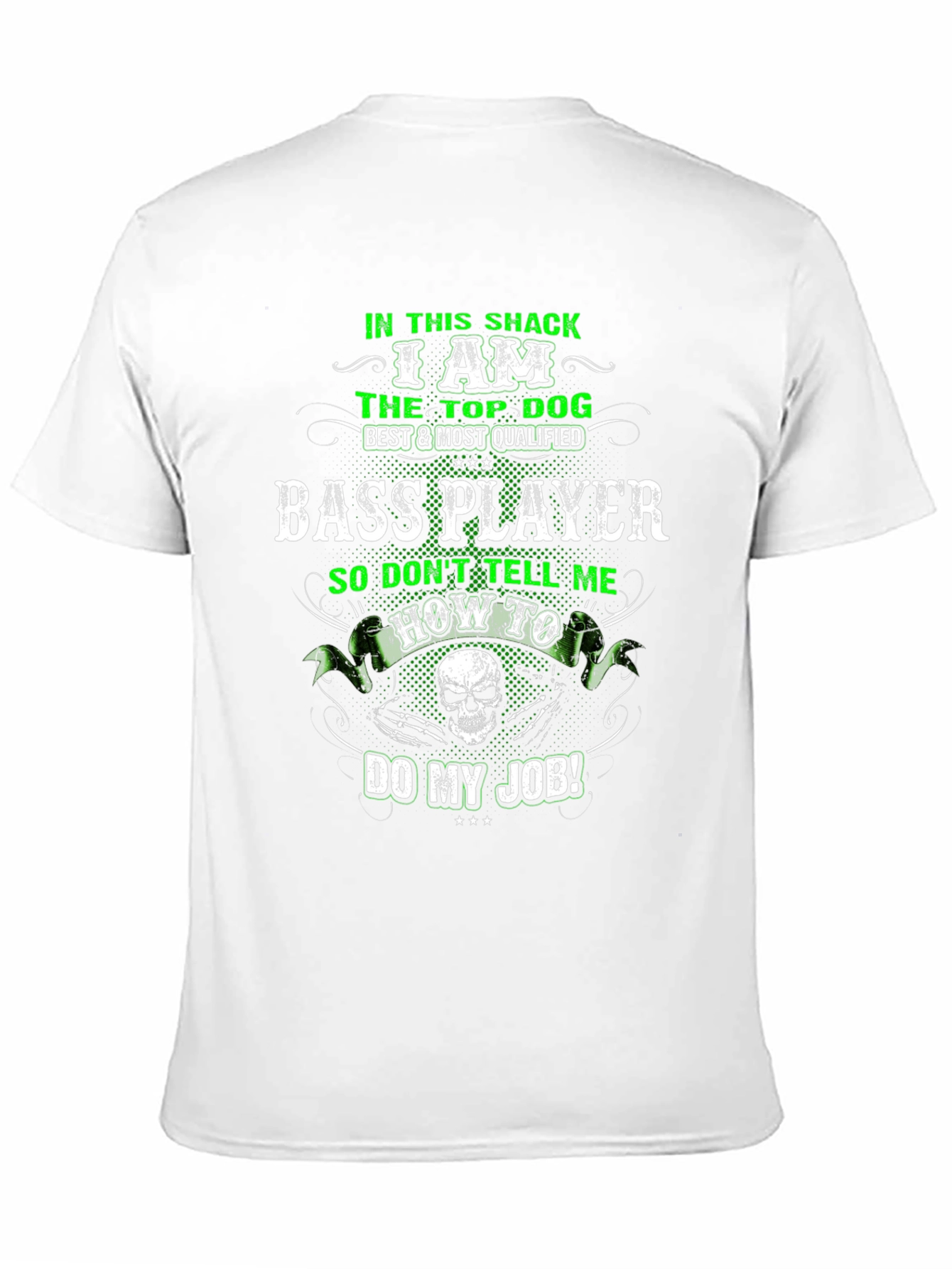 Bass Player T-Shirt - Top Dog Design