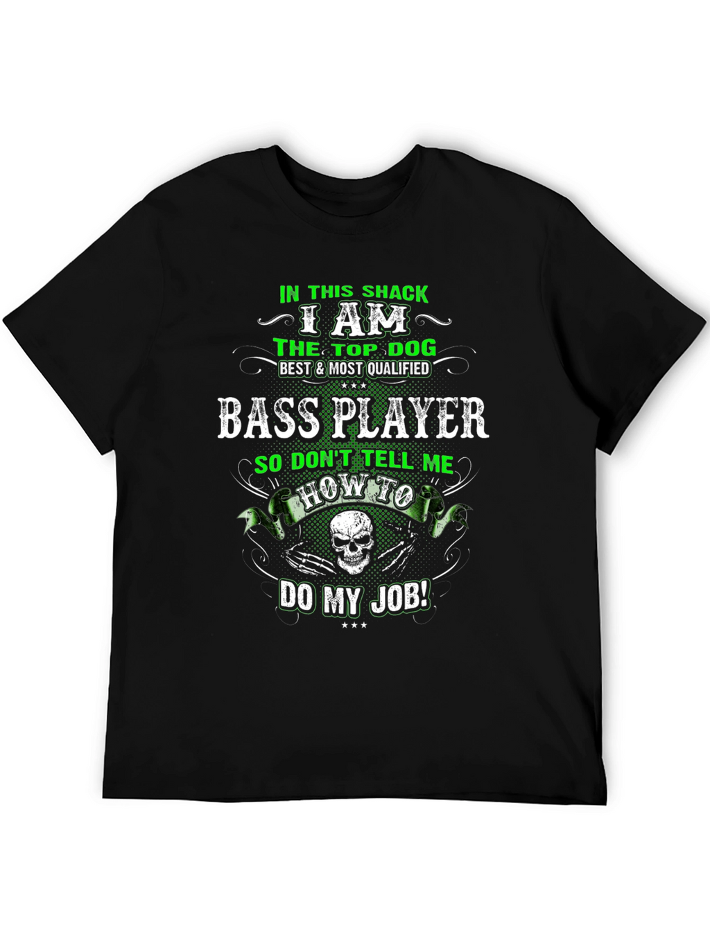 Bass Player T-Shirt - Top Dog Design