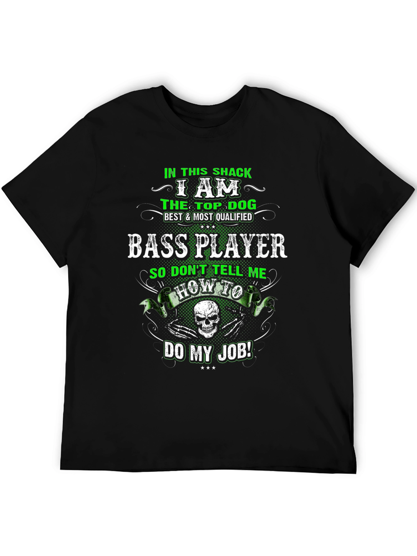 Bass Player T-Shirt - Top Dog Design