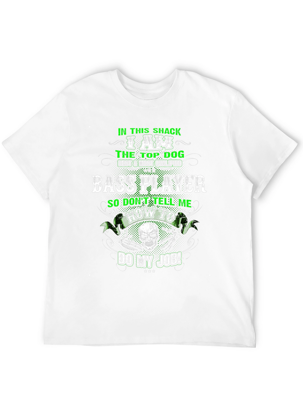 Bass Player T-Shirt - Top Dog Design