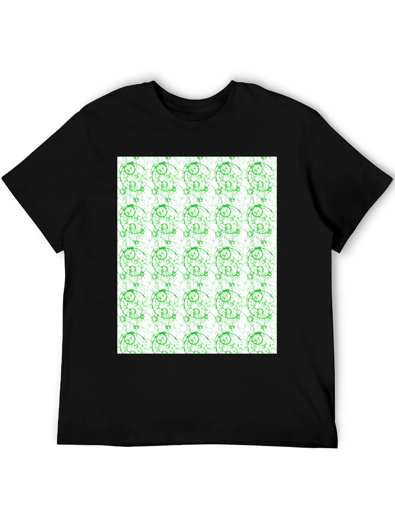 Sci-Fi Gallifreyan T-Shirt Green Pattern