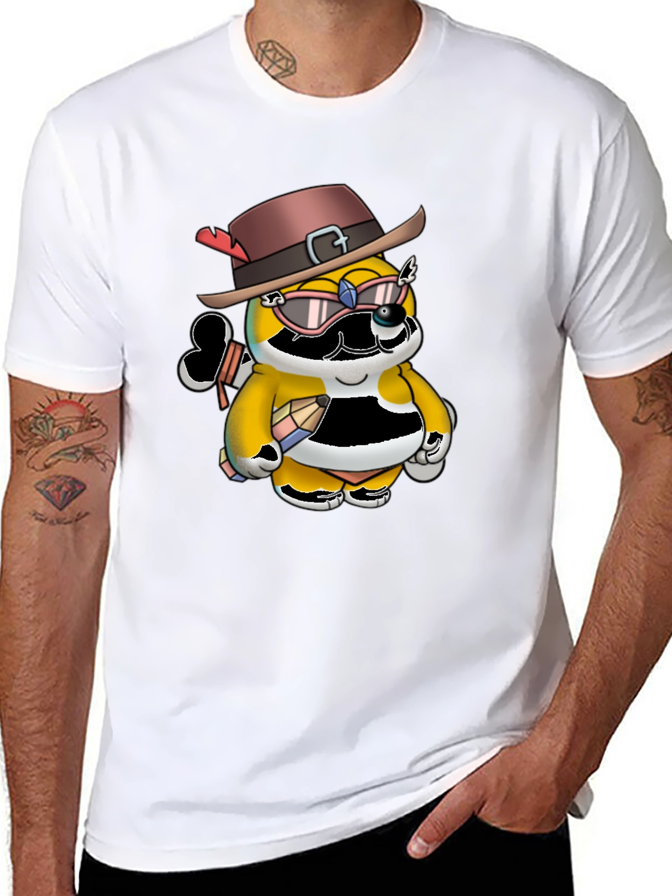 Cartoon Animal Graphic T-Shirt