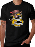 Cartoon Animal Graphic T-Shirt