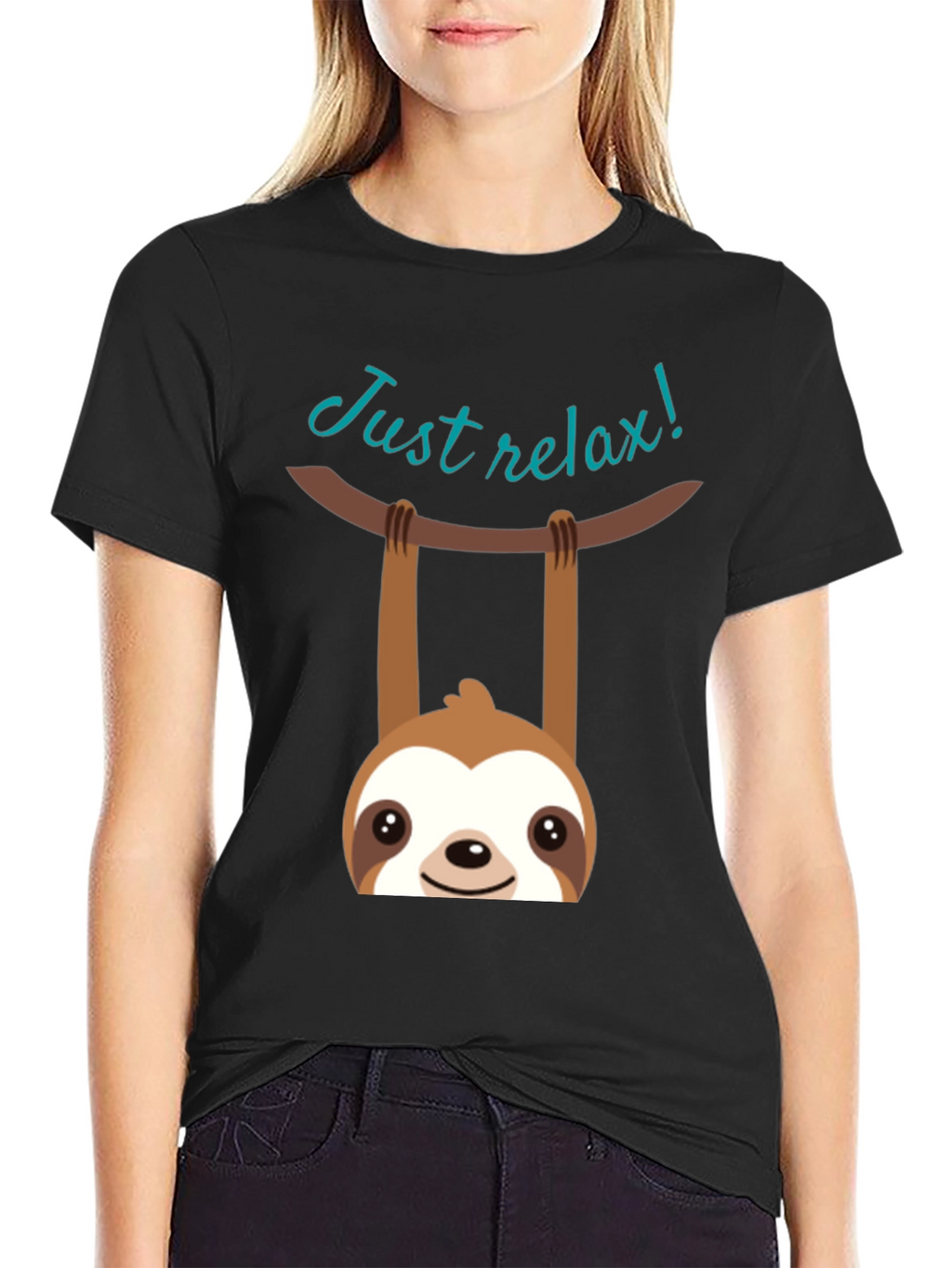 Just Relax Sloth Graphic Tee - Casual Comfort