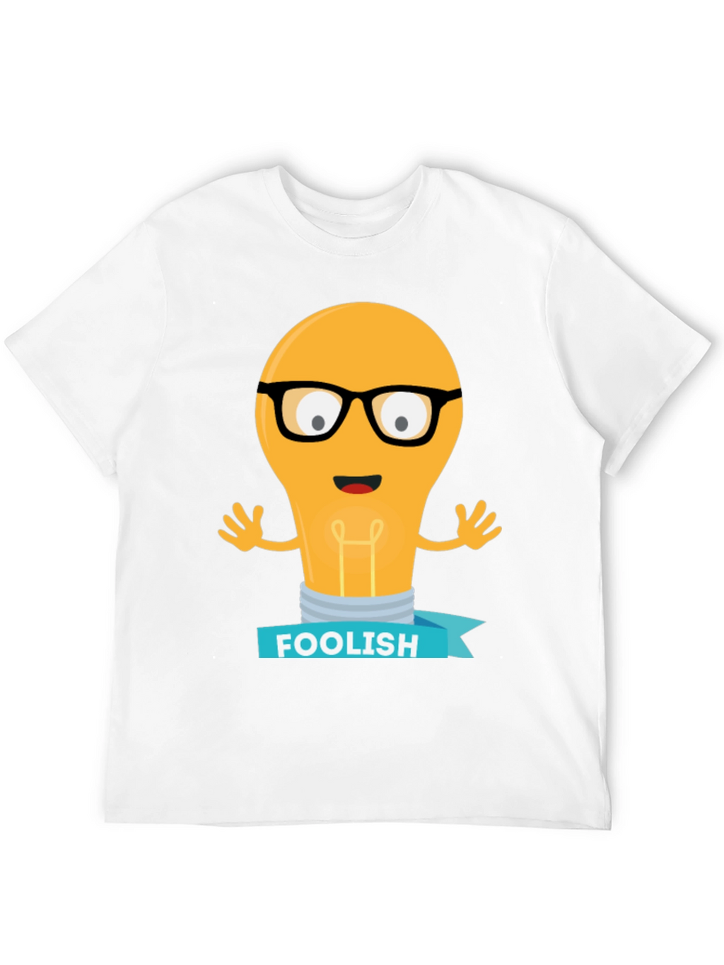 Foolish Light Bulb T-Shirt - Black Cotton Graphic Tee