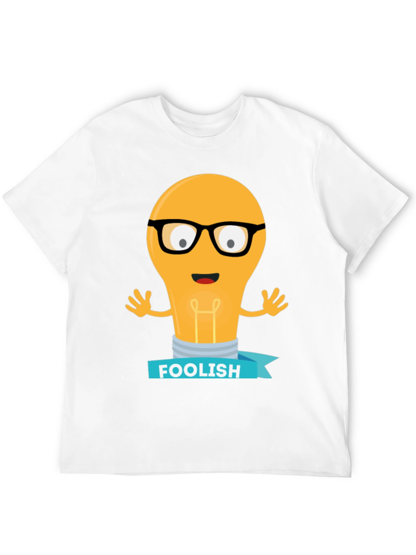 Foolish Light Bulb T-Shirt - Black Cotton Graphic Tee