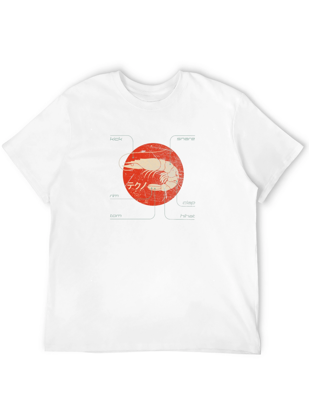 Shrimp Techno Graphic Tee