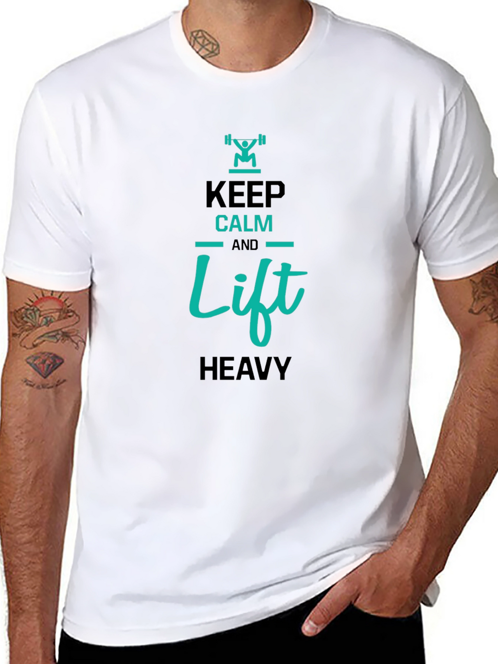 Keep Calm and Lift Heavy Graphic T-Shirt