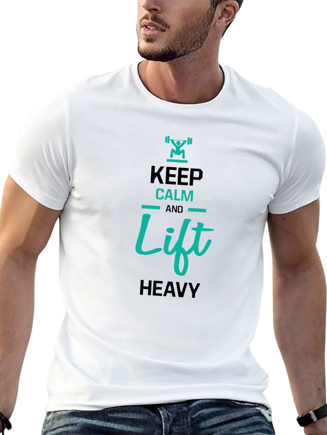 Keep Calm and Lift Heavy Graphic T-Shirt